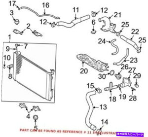 Radiator Lexus 165710A071�p�̖{����OEM�㕔���W�G�[�^�[�N�[�����g�z�[�X Genuine OEM Upper Radiator Coolant Hose for Lexus 165710A071
