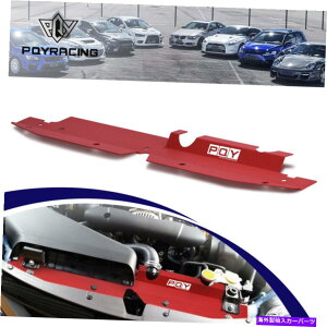 Radiator 2008-2014̐ԂA~jEWG[^[VEhXoCvbTWRX STI 2.5Lnb`obN RED Aluminum Radiator Shroud For 2008-2014 Subaru Impreza WRX STI 2.5L Hatchback