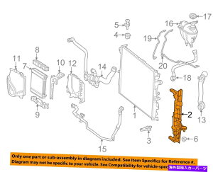 Radiator �����Z�f�XOEM 14-17 S550 4.6L-V8-���W�G�[�^�[�T�C�h�T�|�[�g�E0995041818 MERCEDES OEM 14-17 S550 4.6L-V8-Radiator Side Support Right 0995041818
