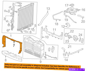 Radiator V{[GM OEM 15-18Rh2.5L-L4WG[^[ - CCbgobt84152203 Chevrolet GM OEM 15-18 Colorado 2.5L-L4 Radiator-Air Inlet Baffle 84152203