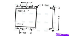 Radiator AVA�N�[�����g���W�G�[�^�[PE2243 1330F9 1330H2 AVA Coolant Radiator PE2243 1330F9 1330H2�y���s�A���i�z