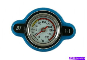 Radiator xvtWG[^[Lbv28mm 1.1o[u[M-7956 radiator cap with thermometer 28mm 1.1 bar blue M-7956