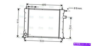 Radiator AVAN[gWG[^[AU2110 EAP8121 GRD1072 AVA Coolant Radiator AU2110 EAP8121 GRD1072