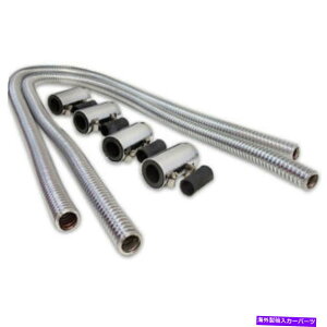 Radiator PFECHR44 Proflow Heater Hose FlexibleAStainless Steel Chrome KitA.44inB PFECHR44 Proflow Heater Hose Flexible, Stainless Steel Chrome Kit, .44in. Length