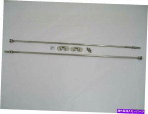 Radiator 1932�t�H�[�h�J�[�X�e�����X���W�G�[�^�[�t�@�C�A�E�H�[���T�|�[�g���b�h�L�b�gw/�u���P�b�g�f���[�X32 1932 Ford Car STAINLESS Radiator Firewall Support Rod Kit w/ Brackets Deuce 32