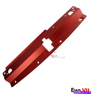 Radiator A~jEWG[^[p01 02 03 Mitsubishi Evo 7 VII RED Aluminum Radiator Cooling Plate Penal For 01 02 03 Mitsubishi Evo 7 VII Red