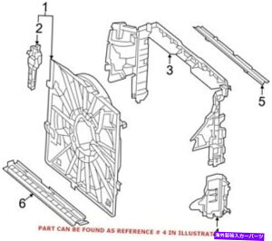 Radiator Mercedes 2225054030�̖{����OEM���W�G�[�^�[�T�|�[�g�o�b�t�� Genuine OEM Radiator Support Baffle for Mercedes 2225054030�y���s�A���i�z