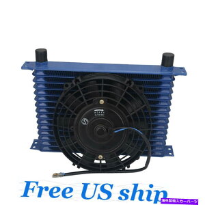 Radiator ���j�o�[�T��15�s10an�G���W���g�����X�~�b�V�����I�C���N�[���[8 ''�G���N�g���b�N�t�@���L�b�g With Universal 15 Row 10AN Engine Transmission Oil Cooler 8'' Electric Fan Kit�y���s�A���i�z