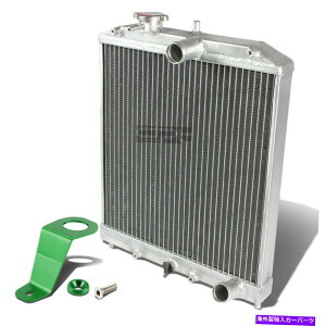 Radiator 92-95 CIVIC EG/EH 2��/�R�A�t���A���~�j�E�����[�V���O���W�G�[�^�[+�O���[���u���P�b�g FOR 92-95 CIVIC EG/EH TWO ROW/CORE FULL ALUMINUM RACING RADIATOR+GREEN BRACKET�y���s�A���i�z