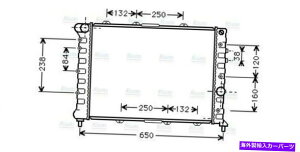 Radiator AVA�N�[�����g���W�G�[�^�[ALA2057 50501508 60624581 AVA Coolant Radiator ALA2057 50501508 60624581�y���s�A���i�z