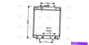 Radiator AVAN[gWG[^[DU2047 1640097201 1640097201000 AVA Coolant Radiator DU2047 1640097201 1640097201000
