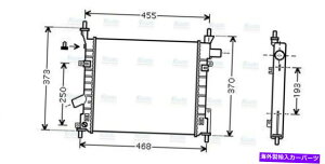 Radiator AVA�N�[�����g���W�G�[�^�[FD2372 1218735 1221061 AVA Coolant Radiator FD2372 1218735 1221061�y���s�A���i�z