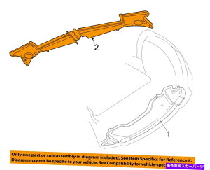 Radiator ���W�G�[�^�[�R�A�T�|�[�g�V�[���h�V�[���h�X�v���b�V���J�o�[�p�l���E5028748AD Radiator Core Support-Sight Shield Splash Cover Panel Right 5028748AD�y���s�A���i�z