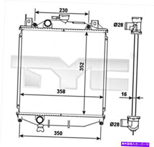 Radiator �X�Y�L�X�o���X�E�B�t�gII�W���X�e�BII 1770060820��Tyc Radiator TYC Radiator For SUZUKI SUBARU Swift II Justy II 1770060820�y���s�A���i�z