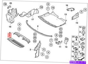 Radiator �{����BMW E65 E66 E67�t�����g���E�A�[���W�G�[�^�[�G�A�x���g�_�N�gOEM 51717011218 Genuine BMW E65 E66 E67 Front Lower Radiator Air Vent Duct OEM 51717011218�y���s�A���i�z