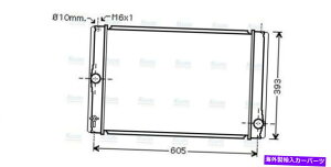 Radiator AVA�N�[�����g���W�G�[�^�[TOA2400 164000N060 AVA Coolant Radiator TOA2400 164000N060�y���s�A���i�z