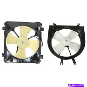 Radiator ラジエーター冷却ファンw/ a/ cコンデンサーファン99-2000のホンダシビックセット2 Radiator Cooling Fan w/ A/C Condenser Fan For 99-2000 Honda Civic Set of 2