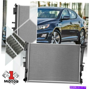 Radiator 11-15�̃I�v�e�B�}/�\�i�^2.4�n�C�u���b�h13249�̃A���~�j�E���R�A��p���W�G�[�^�[OE�X�^�C�� Aluminum Core Cooling Radiator OE Style for 11-15 Optima/Sonata 2.4 Hybrid 13249