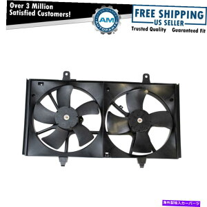 Radiator 02-06�̃��[�^�[w/���[�^�[w/���[�^�[�̃f���A�����W�G�[�^�[��p�t�@��2.5L Dual Radiator Cooling Fan w/ Motor NEW for 02-06 Nissan Altima 2.5L�y���s�A���i�z