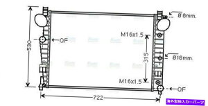 Radiator AVA�N�[�����g���W�G�[�^�[MSA2301 2205000003 A2205000003 AVA Coolant Radiator MSA2301 2205000003 A2205000003