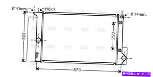 Radiator AVA�N�[�����g���W�G�[�^�[TOA2474 164000D400 164000D470 AVA Coolant Radiator TOA2474 164000D400 164000D470�y���s�A���i�z