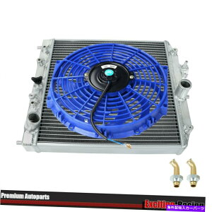 Radiator 92-00�z���_�V�r�b�NEG Integra 3-Row�A���~�j�E�����W�G�[�^�[W/ 12 �X�����v�b�V���t�@��BU FOR 92-00 Honda Civic EG Integra 3-Row Aluminum Radiator w/ 12 Slim Push Fan BU�y���s�A���i�z