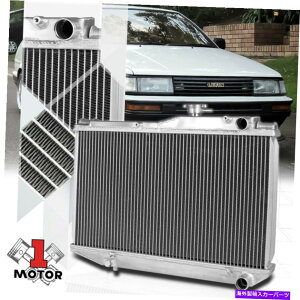 Radiator 84-87g^J[AE86 4AGE 1.6̃A~jE2RAptH[}XWG[^[ Aluminum 2 Row Core Performance Radiator for 84-87 Toyota Corolla AE86 4AGE 1.6