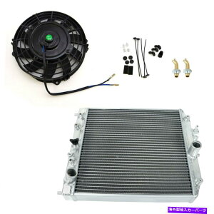 Radiator 3��A���~�j�E����p���W�G�[�^�[+7 ���j�o�[�T���X�����t�@���t�B�b�g92-00�V�r�b�N�C���e�O�� 3-ROW ALUMINUM COOLING RADIATOR+7 UNIVERSAL SLIM FAN FIT 92-00 CIVIC INTEGRA AT�y���s�A���i�z
