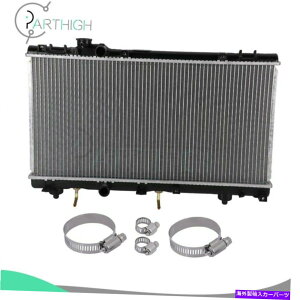 Radiator 1996N1999ÑWG[^[W1750XeX|z[XNvtg^pZI Radiator W1750 For 1996-1999 Toyota Paseo With stainless steel Hose Clamps