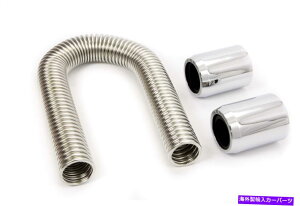 Radiator ONGhLbṽ[Xp[CO 48WG[^[z[XLbgP/N R7311 Racing Power Co 48 In Long Chrome End Caps Radiator Hose Kit Kit P/N R7311