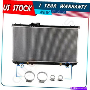 Radiator 2001N2005ÑNTXIS300̃A~jEWG[^[8-10mm 27-51mmNv Aluminum Radiator For 2001-2005 Lexus IS300 with 2pcs 8-10mm 27-51mm Clamps