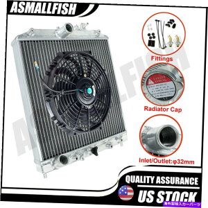 Radiator Fit 1992-00 Civic EG/ Integra 3��A���~�j�E���R�A���W�G�[�^�[+12 �X�����v�b�V���v���t�@�� Fit 1992-00 Civic EG/ Integra 3 Row Aluminum Core Radiator+12Slim Push Pull Fan�y���s�A���i�z