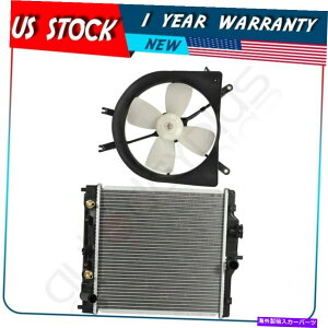 Radiator 1999N2000Ñz_VrbÑGWdCpt@ƃWG[^[AZu Engine Electric Cooling Fan and Radiator Assembly For 1999-2000 Honda Civic