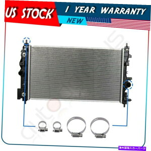 Radiator 2PCS 8-10mm 27-51mmNvt10-17V{[N[ỸA~jEWG[^[ Aluminum Radiator For 10-17 Chevrolet Cruze with 2pcs 8-10mm 27-51mm Clamps