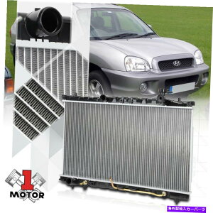 Radiator 01-06 SANTA FE AT/MT DPI-2389̃A~jERApWG[^[OEu Aluminum Core Cooling Radiator OE Replacement for 01-06 Santa Fe AT/MT dpi-2389