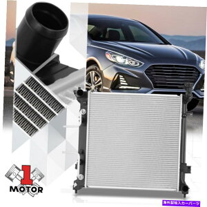 Radiator 15-19�\�i�^2.0T�A2.0�n�C�u���b�h13506�̃A���~�j�E���R�A��p���W�G�[�^�[OE�X�^�C�� Aluminum Core Cooling Radiator OE Style for 15-19 Sonata 2.0T, 2.0 Hybrid 13506