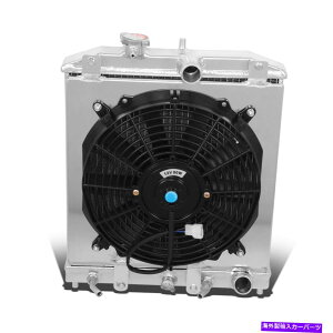 Radiator 94-00̏ꍇAEG/EH/EJ/EM/DCA~jE2񃌁[VOWG[^[+pt@VEh For 94-00 EG/EH/EJ/EM/DC AT Aluminum 2-Row Racing Radiator+Cooling Fan Shroud
