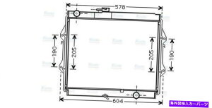 Radiator AVA�N�[�����g���W�G�[�^�[TOA2642 1640030080 AVA Coolant Radiator TOA2642 1640030080�y���s�A���i�z