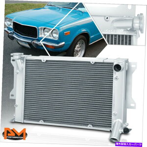 Radiator 72-77}c_RX3 RX-3ToiS102AtA~jE3[/RA[VOWG[^[ For 72-77 Mazda Rx3 Rx-3 Savanna S102A Full Aluminum 3-Row/Core Racing Radiator