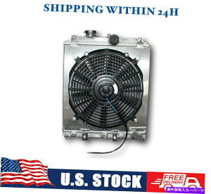 Radiator 1992�N����2000�N�̃z���_�V�r�b�N�iat�j�̃V�����E�h�ƃt�@���L�b�g��������A���~�j�E�����W�G�[�^�[ Aluminum Radiator With Shroud and Fan Kit For 1992-2000 Honda Civic (AT )�y���s�A���i�z