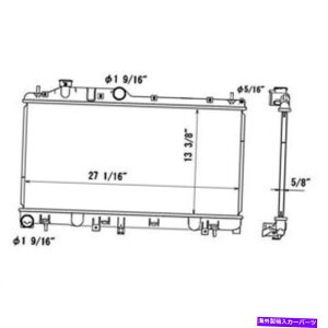 Radiator VWG[^[̓XoCvbTWRX 2.5L H4}jAgX~bVRAD13093ɓK܂ New Radiator Fits Subaru Impreza WRX 2.5l H4 Manual Transmission RAD13093