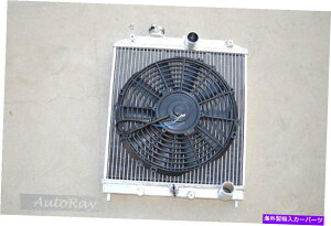 Radiator 2�R�A�t�����W�G�[�^�[ +�z���_�V�r�b�N�̃t�@��1�t�@��EK B16 B18 1992-2000 32mm 2 Cores Full Radiator + 1 fan for Honda CIVIC EG EK B16 B18 1992-2000 32mm�y���s�A���i�z