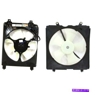 Radiator ���W�G�[�^�[AC�R���f���T�[��p�t�@���A�Z���u���y�A�z���_�V�r�b�N1.8�}�j���A������ Radiator AC Condenser Cooling Fan Assembly Pair Set for Honda Civic 1.8 Manual�y���s�A���i�z