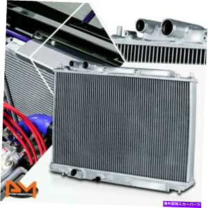 Radiator 06-11ホンダシビックSI FD2 KA20 MTの2列フルアルミニウムコアレーシングラジエーター 2-Row Full Aluminum Core Racing Radiator for 06-11 Honda Civic SI FD2 KA20 MT