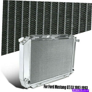 Radiator 79-93tH[h}X^O/V8/z_VrbN2[/RAA~jE[VOWG[^[ 2-ROW/CORE ALUMINUM RACING RADIATOR FOR 79-93 FORD MUSTANG/V8/HONDA CIVIC