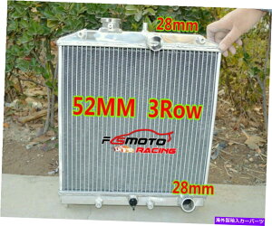 Radiator 1992�N����2000�N�̃z���_�V�r�b�NEK��3ROW�A���~�j�E�����W�G�[�^�[EG D15 D16 28mm In/Autlet MT 3Row ALUMINUM RADIATOR For 1992-2000 Honda Civic EK EG D15 D16 28MM In/Outlet MT�y���s�A���i�z