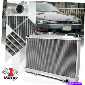 Radiator 95-98 240SX S14 SR20/SR�X���b�v�V���r�AMT�̃A���~�j�E��2��p�t�H�[�}���X���W�G�[�^�[ Aluminum 2 Row Performance Radiator for 95-98 240SX S14 SR20/SR Swap Silvia MT�y���s�A���i�z