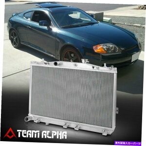 Radiator 2001-2008 Tiburon V6/Elantra I4 MT [fAERA]A~jE[VOWG[^[ Fits 2001-2008 Tiburon V6/Elantra I4 MT [DUAL ROW CORE] Aluminum Racing Radiator