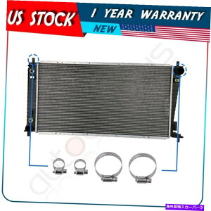 Radiator 05-06̃A~jEWG[^[2PCS 8-10mm 27-51mmNvtJ[irQ[^[ Aluminum Radiator For 05-06 Lincoln Navigator with 2pcs 8-10mm 27-51mm Clamps