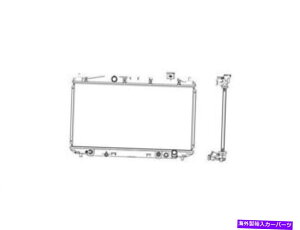 GWJo[ 03-05z_VrbNnCubhDS45v9vX`bNƃA~jE\̃WG[^[ Radiator For 03-05 Honda Civic Hybrid DS45V9 Plastic and Aluminum Construction